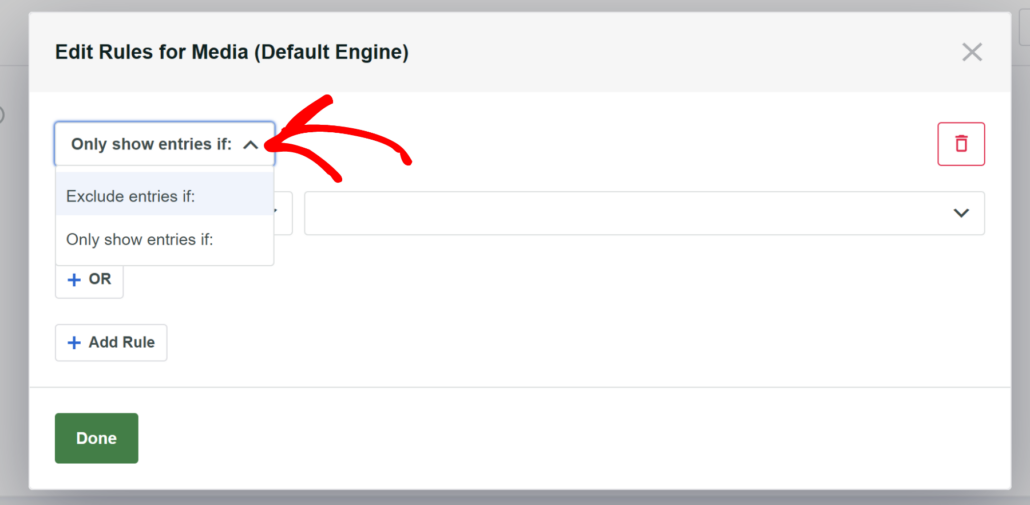 Select exclude from option