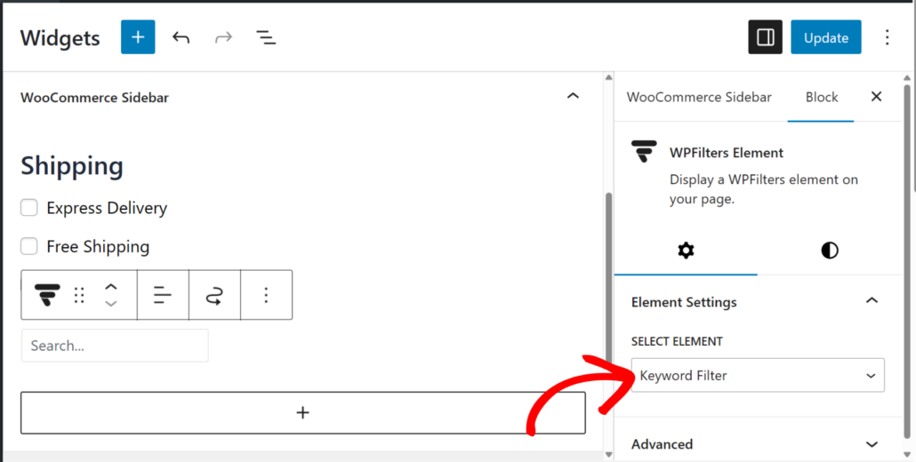 キーワード検索フィルターを選択 - SearchWP キーワード検索フィルターを選択