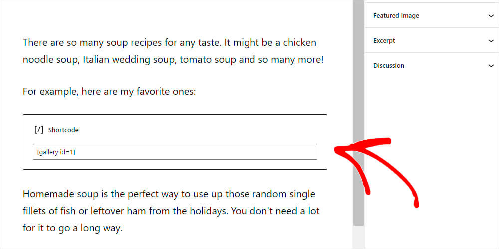 How To Include Shortcode Results In WordPress Search: Shortcode example