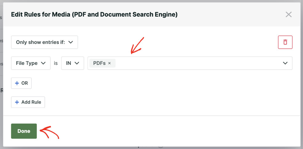 showing-pdf-only-results - SearchWP Showing only PDF files in the search results