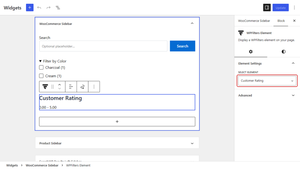 ajouter un filtre de notation à la page de boutique WooCommerce