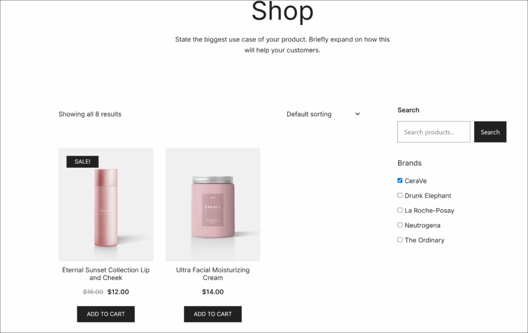 Test brands filters - SearchWP Test brands filters
