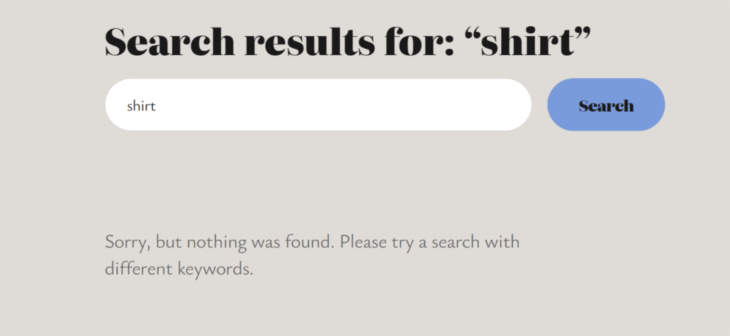 Test WooCommerce category search results