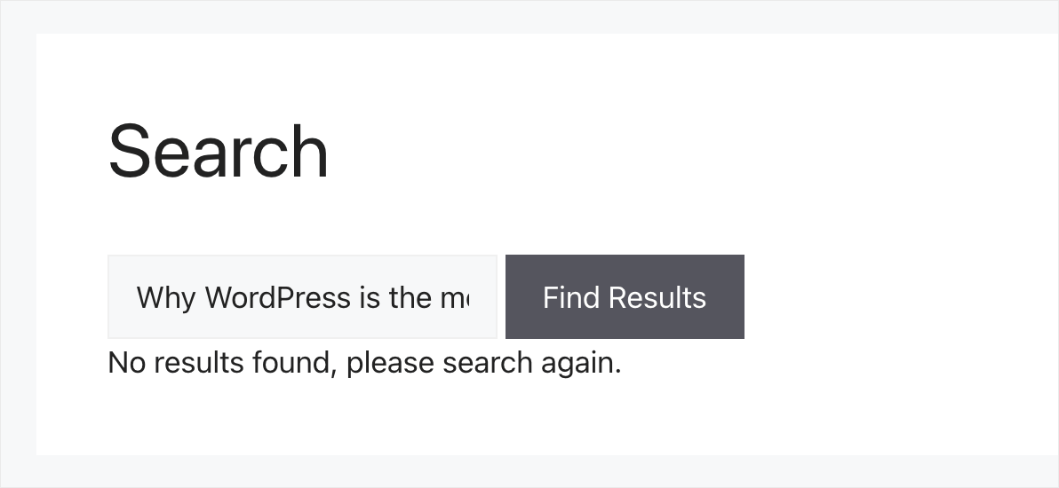 there are no regular posts in the search results
