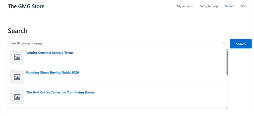 View document search preview - SearchWP View document search preview