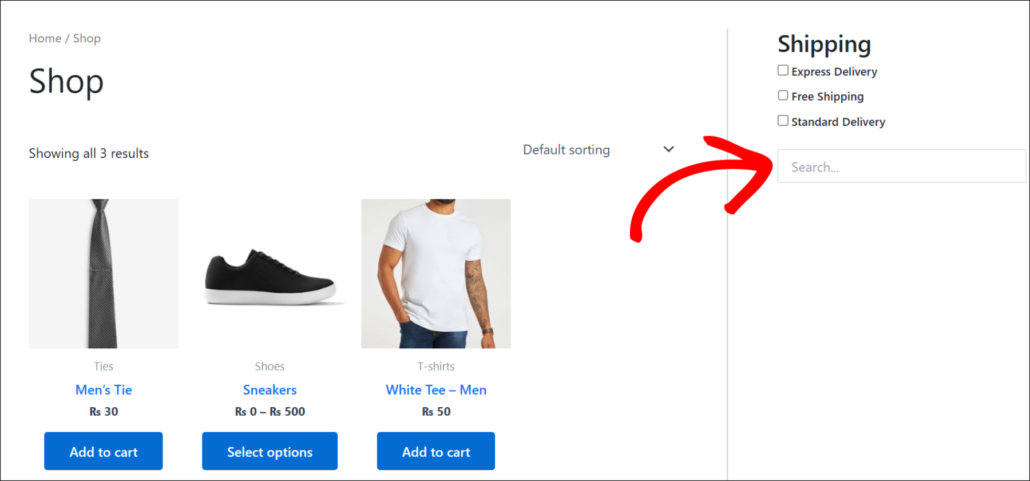 キーワード検索フィルターを表示 - SearchWP キーワード検索フィルターを表示