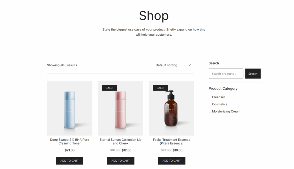 View product category filter - SearchWP View product category filter