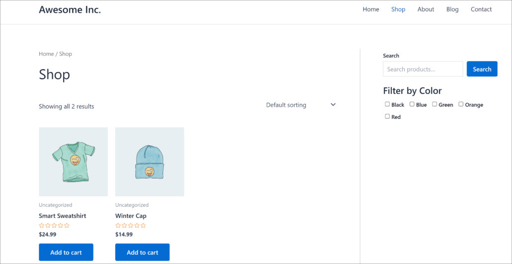 View product filter in sidebar - SearchWP View product filter in sidebar