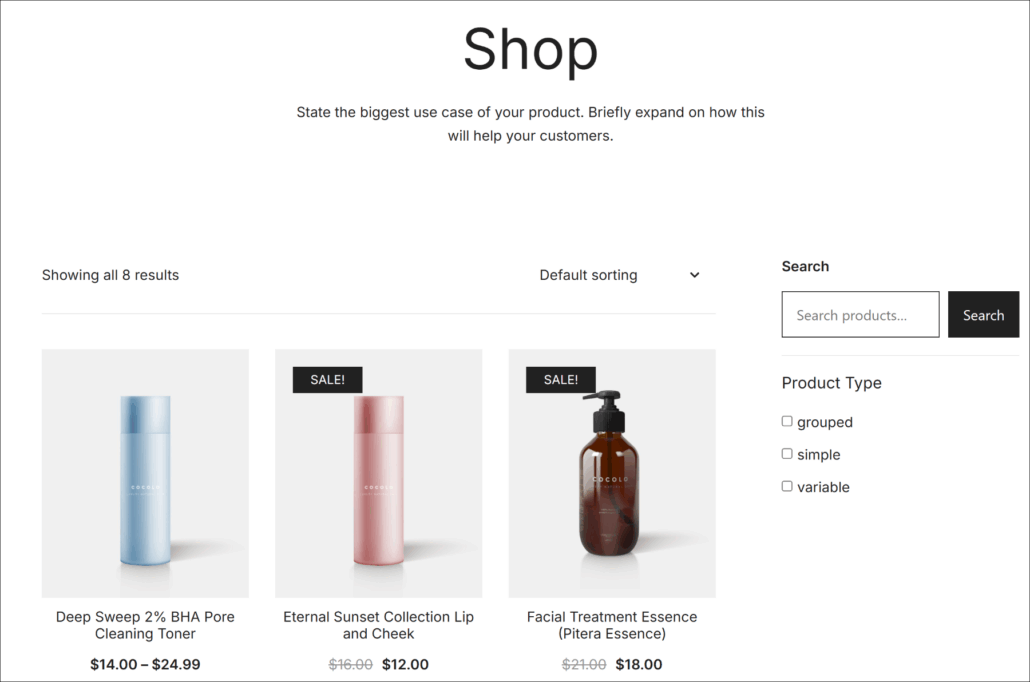 View product type filter - SearchWP View product type filter