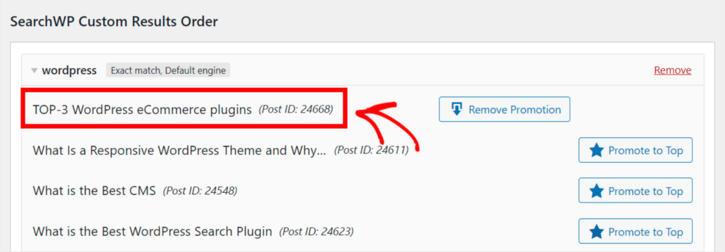 View promoted post