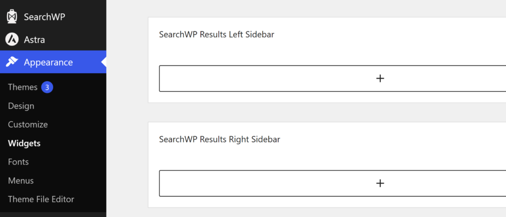 View SearchWP sidebar results
