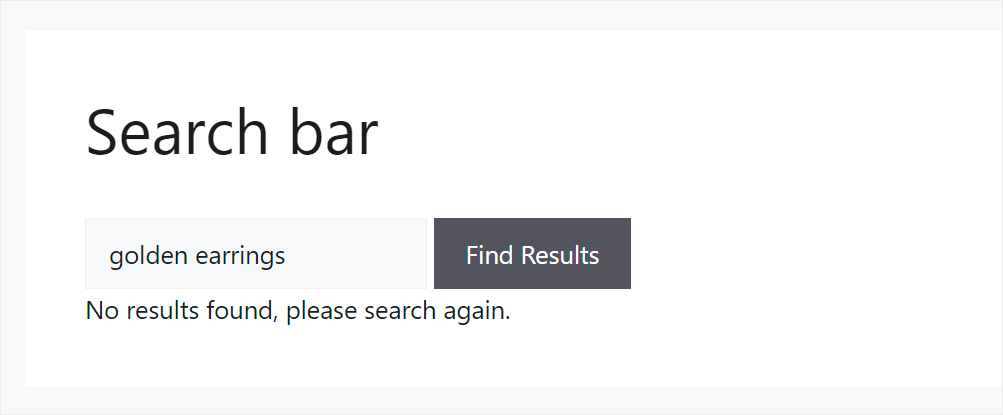 we didn't find anything