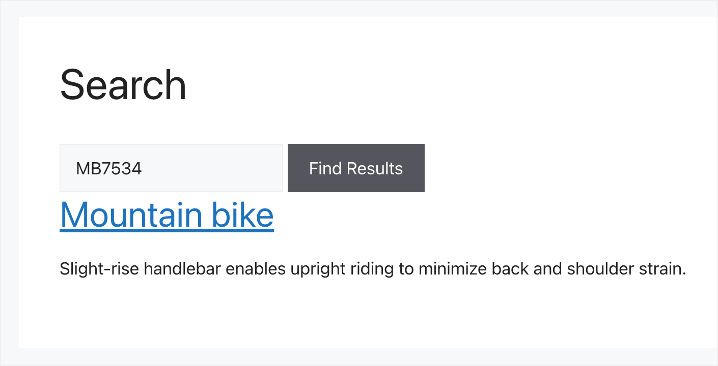 we found a WooCommerce product by its SKU - SearchWP we found a WooCommerce product by its SKU