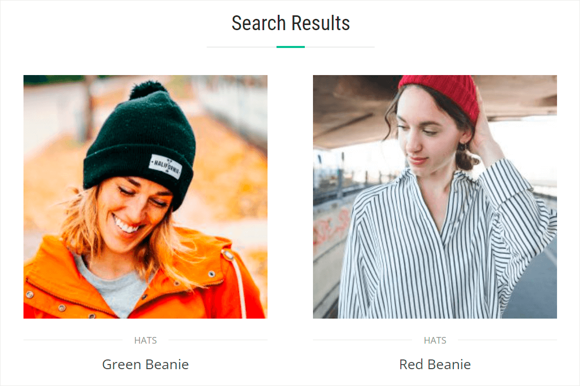 we found products by category