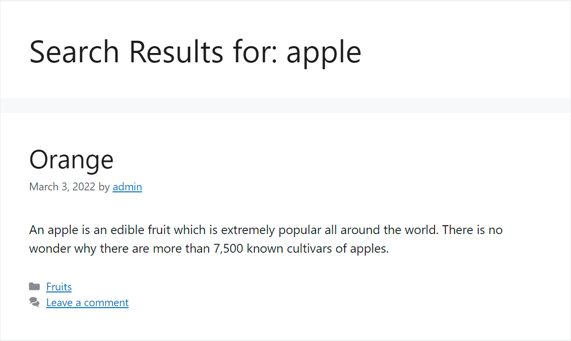 we found the Orange blog post - SearchWP we found the Orange blog post
