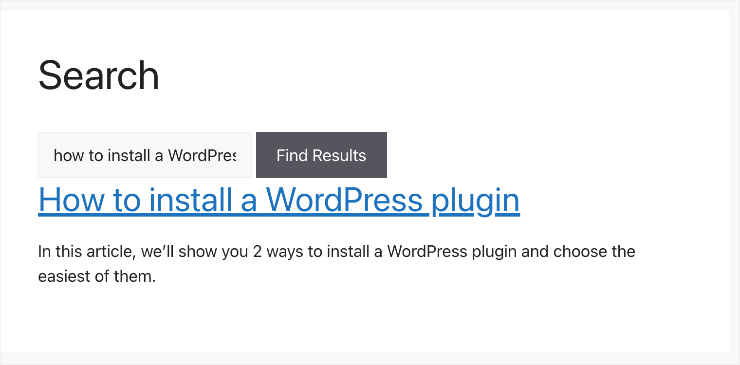 we found the custom post type - SearchWP we found the custom post type