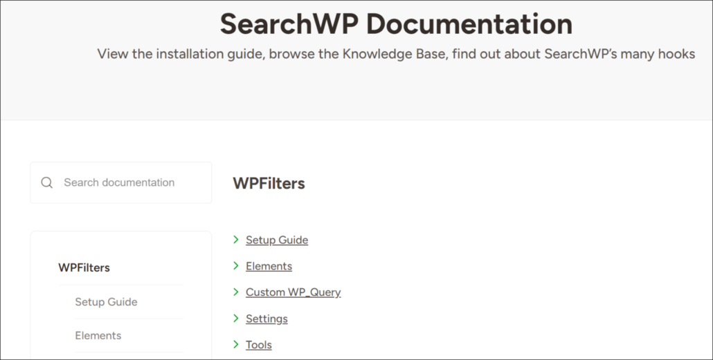 WPFilters documentations